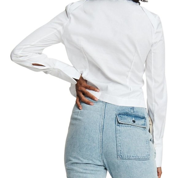NWT Rag & Bone Victorine Tied Peplum Shirt - Picture 7 of 13